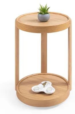 Obrázok produktu pre Skye Decor, kvalitná konferenčná stolík (sada 3 kusov) – dub sýto modrej farby, 100% dubové drevo