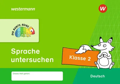 Immagine prodotto di DIE BUNTE REIHE - Deutsch. Klasse 2. Sprache untersuchen