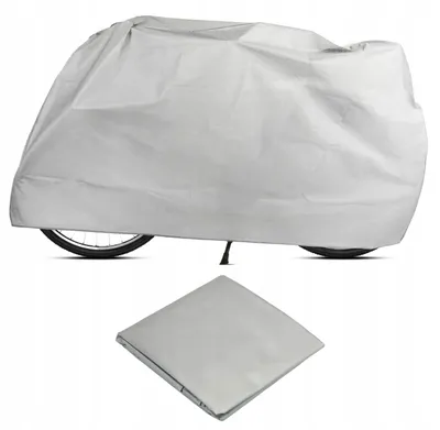 Produktbild von Fahrrad- und Rollerabdeckung, grau, 200 x 100 cm, groß, robust, wasserfest, strapazierfähig