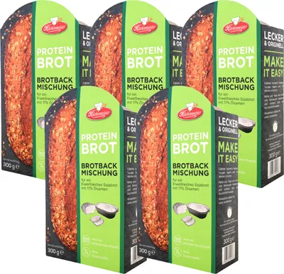 Produktbild von BIELMEIER Brotbackmischung Proteinbrot 5 Stück á 300 g Küchenmeister