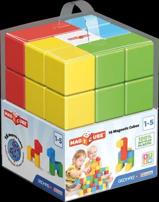 Productafbeelding van Geomag MagiCube Green Line, 1 set, 16 stuks