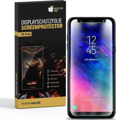 Produktbild von 2x Displayschutzfolie für Samsung Galaxy A6 Schutzfolie Displayfolie HD KLAR