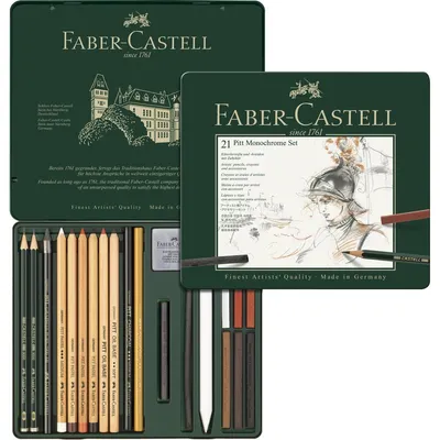 Immagine prodotto di FABER-CASTELL Set Pitt Monochrome medium Metalletui