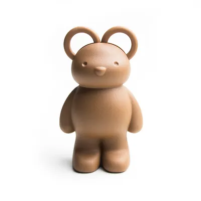 Produktbild von QUALY Schere Büroklammernhalter Magnet für Büroklammern Kunststoff Braun Teddy