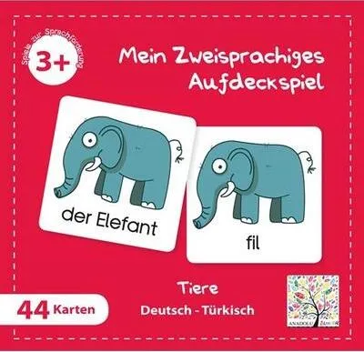 Produktbild von Mein Zweisprachiges Aufdeckspiel, Tiere, Türkisch (Kinderspiel)