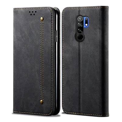 Obrázek produktu pro Redmi 9 Pouzdro, Kožené Peněženkové Pouzdro s Magnetickým Uzavíráním a Pouzdro s Funkcí Stojánku pro Xiaomi Redmi 9 černé