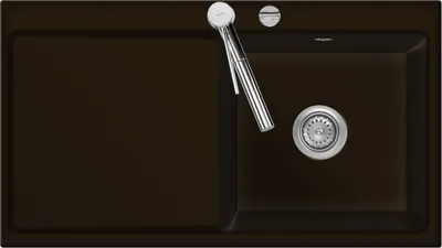 Produktbild von Flächenbündige Spüle MERA 90 Siena mit Becken rechts und Excenterbedienung