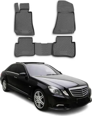 Image de 2009-2016 Mercedes Classe E W212 Tapis de sol TPE noir 4 pcs