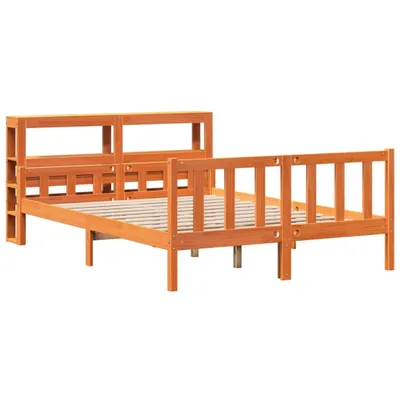 Obrázek produktu pro Rám postele s čelem voskově hnědý 150 x 200 cm masivní borovice