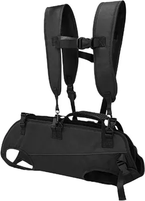 Image de Sac de transport pour chiens - Sac à dos pour chiens - Voyage avec chien - Maille respirante - Taille L - Noir