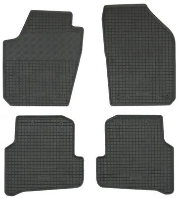 Gummifußmatten Set 4-teilig für VW Polo 6R (2009-) + 6C (2014-), schwarz