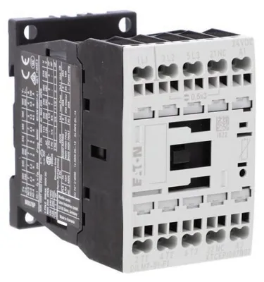 Imagen del producto de EATON DILM7-01 (24VDC)-PI199228: Contactor de 3 polos, 380V/400V, 3kW, 1NA (199228)
