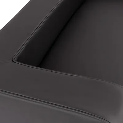 Produktbild von Knuffelwuff orthopädisches Hundebett mit Wendekissen aus Kunstleder Indianapolis 100 x 80cm Schwarz