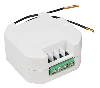 Produktbild von Funk-Empfänger McPower "Kinetic", max. 2.300W, max. 150m, für Schalterdosen, ergänzt einen Schalter