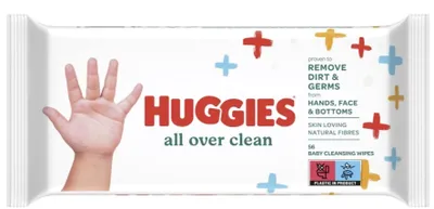 Produktbild von Huggies Feuchte Babypflegetücher 56 Stück  all over clean