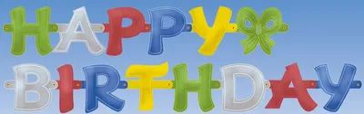 Produktbild von Grußkette 150x11cm Happy Birthday
