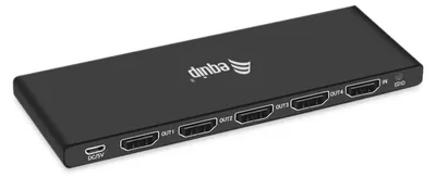 Produktbild von Equip HDMI2.0 4-Port Splitter Ultra Slim 4K/ 60Hz schwarz