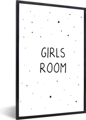 Produktbild von MuchoWow® Gerahmtes Poster Zitate - Mädchenzimmer - Mädchen - Kind - Sprichwörter 40x60 cm - Poster mit Schwarzem Bilderrahmen Wandposter Rahmen Foto Bilder - Papierdruck - Wandbilder