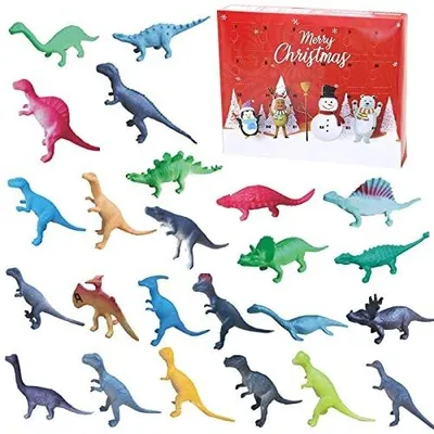 Zdjęcie produktu dla Kalendarz adwentowy dinozaury 24 figurki zabawki dla dzieci prezent