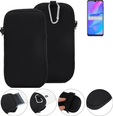 Produktbild von K-S-Trade Neopren-Hülle Handyhülle kompatibel mit Huawei P Smart S Schutzhülle Neoprenhülle Sleeve Schutz-Hülle Gürtel Tasche Case Holster