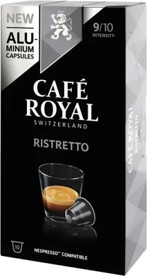 Zdjęcie produktu dla Café Royal 10168141, Kapsułka kawy, Ristretto, Ciemna palona, Nespresso, 10 kub., 10 szt.