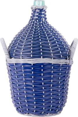 Image de Dame-jeanne Strend Pro Cada Wilo, 15 L, en verre, pour vin et eau-de-vie, tressee, couleurs assorties