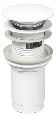 Image de Bonde de lavabo Ravak ClickClack, blanc mat