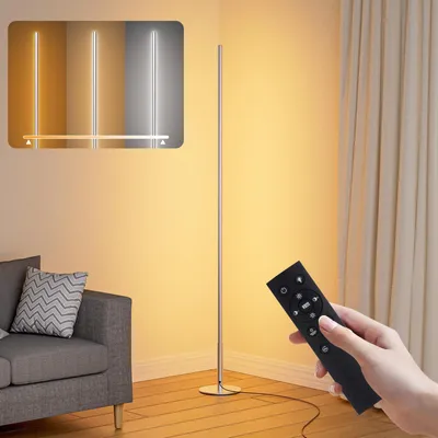 LED-Hockeckenlampe, dimmbar, 2700-6500 K, 1500 lm, Silber, 146 cm