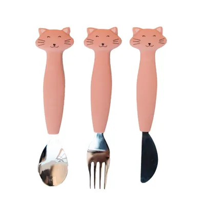 Obrázek produktu pro Trixie Silikonová sada příborů 3 ks Mrs. Cat