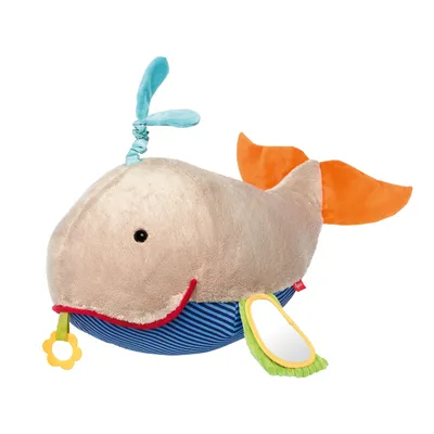 Produktbild von sigikid PlayQ XXL Wal, Aktivspielzeug, Spielkissen, Kuschelkissen, Baby Spielzeug, 42918