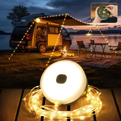Obrázek produktu pro FOMYHEARD Světelný řetěz, 10 metrů, LED, vodotěsný, 3 v 1