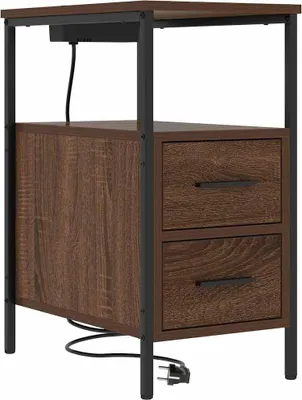 Obrázek produktu pro Noční skříňka Hnědý dub 30 x 48 x 61 cm kompozitní dřevo