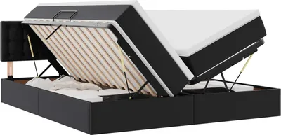 Immagine prodotto di Letto con Contenitore Nero 180 x 200 cm