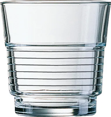 Produktbild von 6x Saft-/Whiskybecher SPIRALE Inhalt 0,25 l Glas, kleines Glas