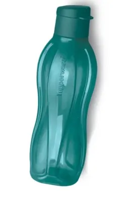 Produktbild von TUPPERWARE To Go Eco 750ml türkis-grün Trinkflasche Clippverschluss Ökoflasche Flasche