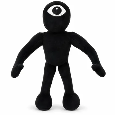 Immagine prodotto di Collezione di peluche Wiztex Rob-lox, colore nero - Peluche animato ispirato a Robblox, ideale per i fan