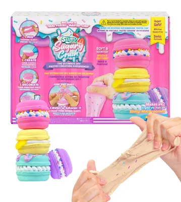 Produktbild von Sugary Crush Slime und Knete Kreativ-Set Backspiel zum selber Mischen Formen und Dekorieren kreatives Gestalten für Kinder Macaroonies