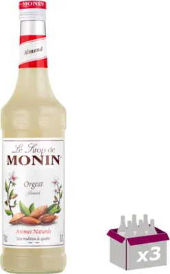 Image de Lot de 3 Sirop Monin - Orgeat - 1L