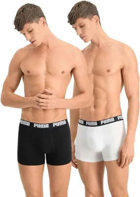 Produktbild von Puma Basic Boxer (2er-Pack) Schwarz/Weiß - M