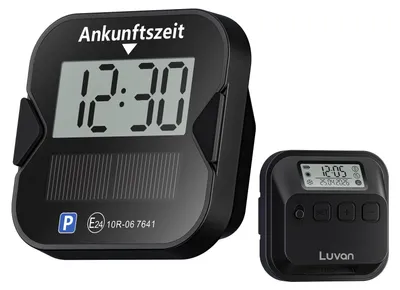 Immagine prodotto di Dispositivo elettronico per il parcheggio con  E, orologio digitale per il parcheggio con ricarica solare e connettore di tipo C