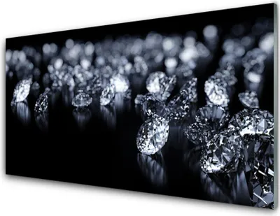 Produktbild von Acrylglasbilder 100x50 Wandbild Druck Diamanten Kunst