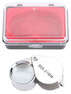 Produktbild von 30-fache Juwelier-Lupe, faltbare Mini-Taschenlupe für Kinder und Erwachsene, Schmuck, Münzen, Briefmarken, Inspektion