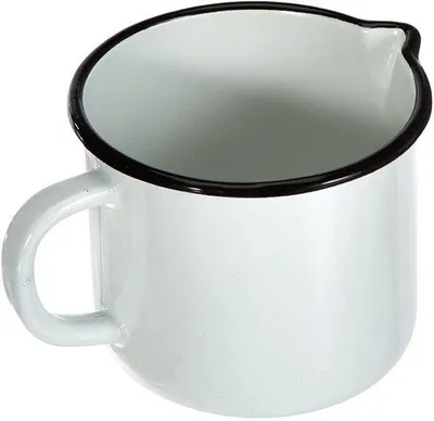 Productafbeelding van melkpan, staal, 12 cm, wit