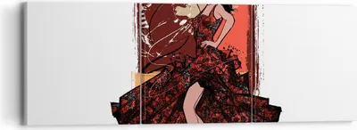 Produktbild von Bild auf Leinwand - Leinwandbild - Tanz Tänzer - 90x30cm - Wand Bild - Wanddeko - Wandbilder - Leinwanddruck - Bilder - Kunstdruck - Wanddekoration - Leinwand bilder - Wandkunst - CA90x30-4123