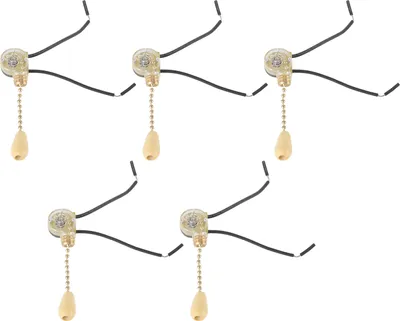 Image de 5 pièces tirant la chaîne interrupteur exquis de remplacement plafond ventilateur lumière câble pour lampe murale 250V 125V