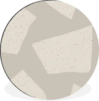 Produktbild von MuchoWow® Aluminium Wandkreis Terrazzo - Abstrakt - Pastell - Muster Ø 60 cm Wanddeko Modern Wohnzimmer - Wand Kreis - Wandbild - Schlafzimmer - Aluminium Bild - Kinderzimmer - Wohnzimmer Dekoration - Wandschmuck