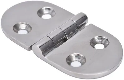 Produktbild von Schwarze 76x38x3.3mm Schwenkscharniere aus Edelstahl 316