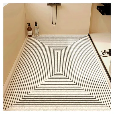 Produktbild von Rutschfeste Duschmatte 60x90cm, Schnell Trocknende Badematte aus PVC-Luffa mit Ablauflöchern
