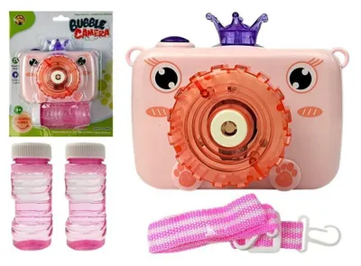 Image de Générateur de bulles de savon Leantoys à piles, rose