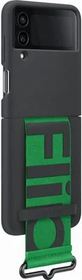 Image de SAMSUNG EF-GF721TB - Coque silicone avec lanière Noir G Z FLIP 4